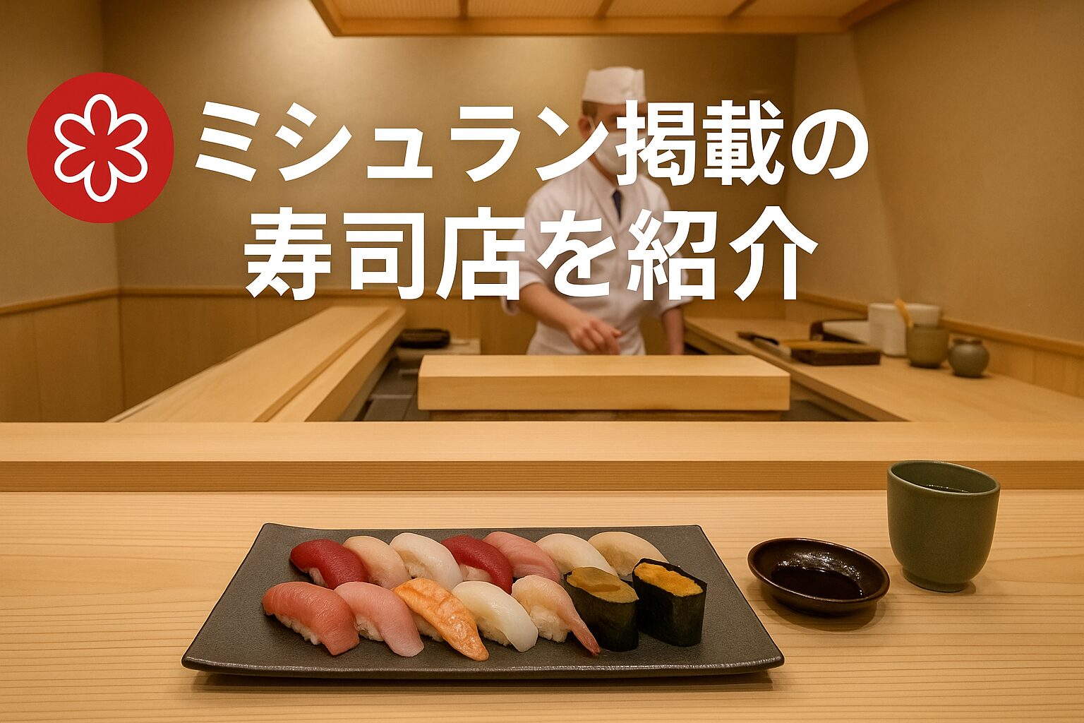 ミシュラン掲載の寿司店を紹介