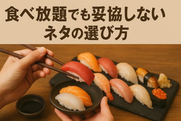 食べ放題でも妥協しないネタの選び方